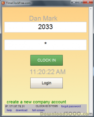 TimeClockFree screenshot